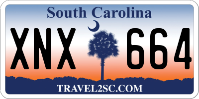 SC license plate XNX664