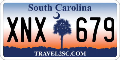 SC license plate XNX679