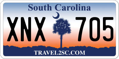 SC license plate XNX705