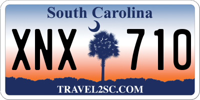 SC license plate XNX710