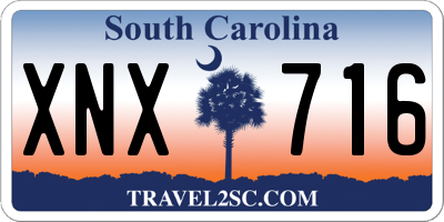 SC license plate XNX716