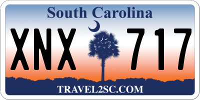 SC license plate XNX717