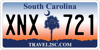 SC license plate XNX721