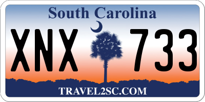 SC license plate XNX733