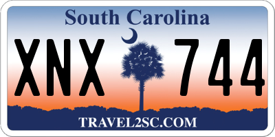 SC license plate XNX744