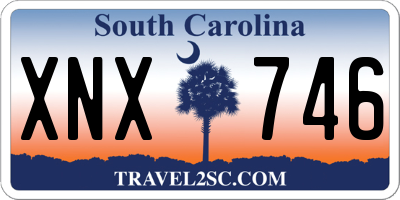 SC license plate XNX746
