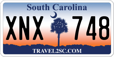 SC license plate XNX748
