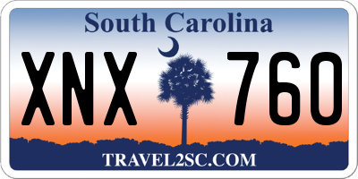 SC license plate XNX760