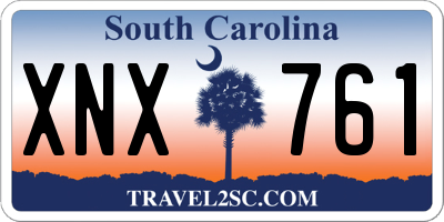 SC license plate XNX761