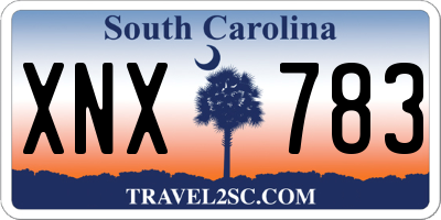 SC license plate XNX783