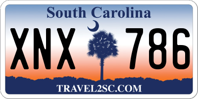 SC license plate XNX786