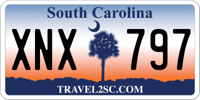SC license plate XNX797