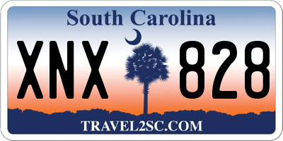 SC license plate XNX828