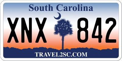 SC license plate XNX842