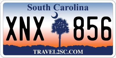 SC license plate XNX856