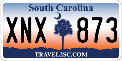 SC license plate XNX873