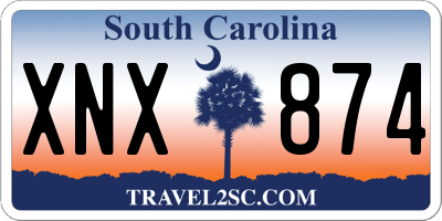 SC license plate XNX874