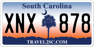 SC license plate XNX878