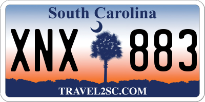 SC license plate XNX883