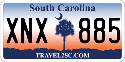 SC license plate XNX885