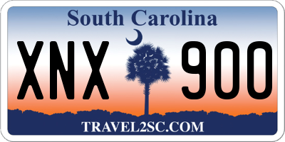 SC license plate XNX900