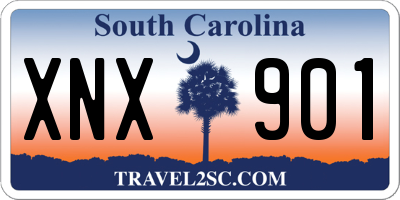 SC license plate XNX901