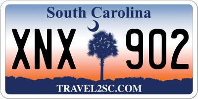 SC license plate XNX902