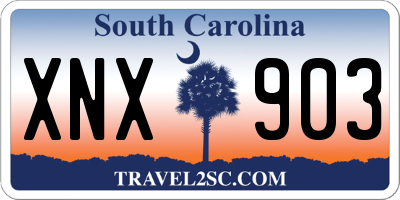 SC license plate XNX903