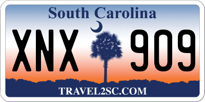 SC license plate XNX909
