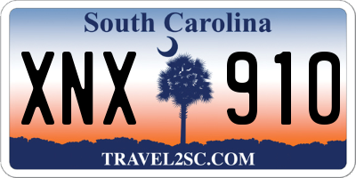 SC license plate XNX910