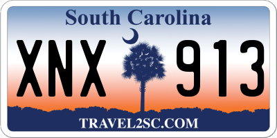SC license plate XNX913