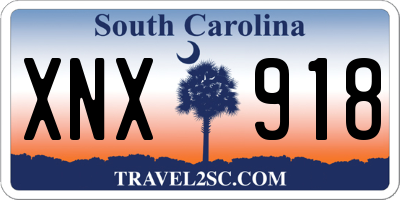 SC license plate XNX918