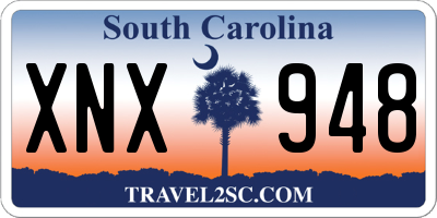 SC license plate XNX948