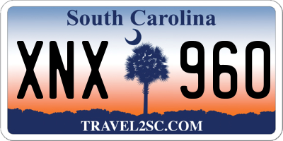 SC license plate XNX960