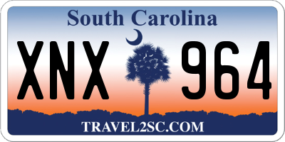 SC license plate XNX964