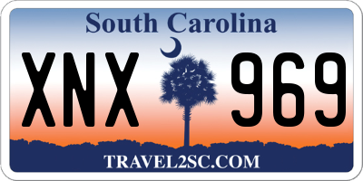 SC license plate XNX969