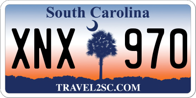 SC license plate XNX970