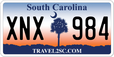 SC license plate XNX984