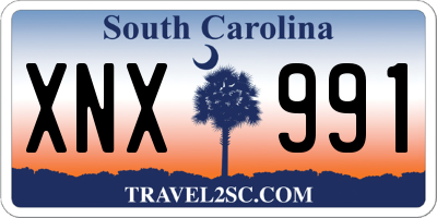 SC license plate XNX991