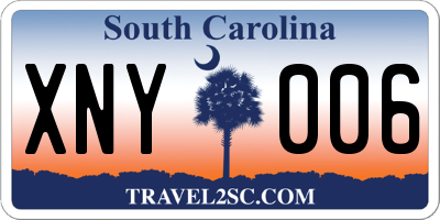 SC license plate XNY006