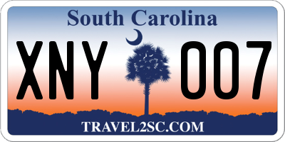 SC license plate XNY007