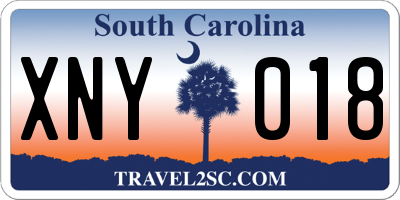 SC license plate XNY018