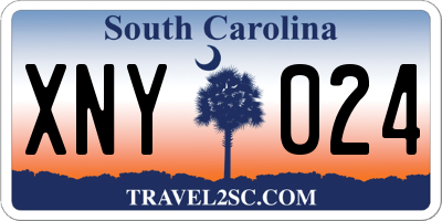 SC license plate XNY024