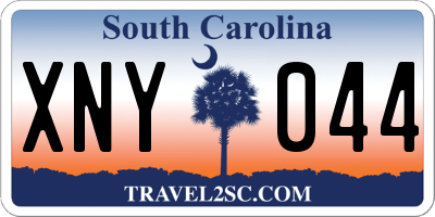 SC license plate XNY044