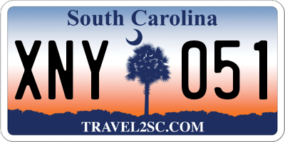 SC license plate XNY051