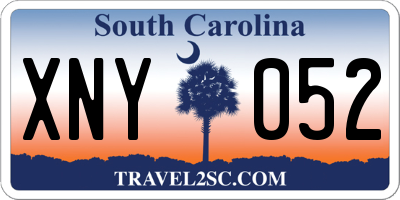 SC license plate XNY052