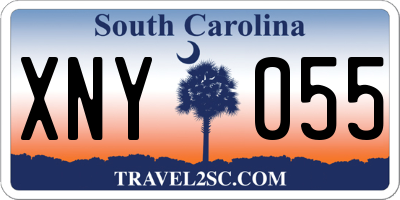 SC license plate XNY055