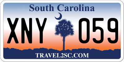 SC license plate XNY059