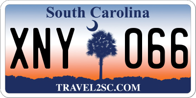 SC license plate XNY066