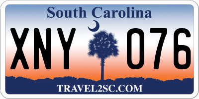 SC license plate XNY076